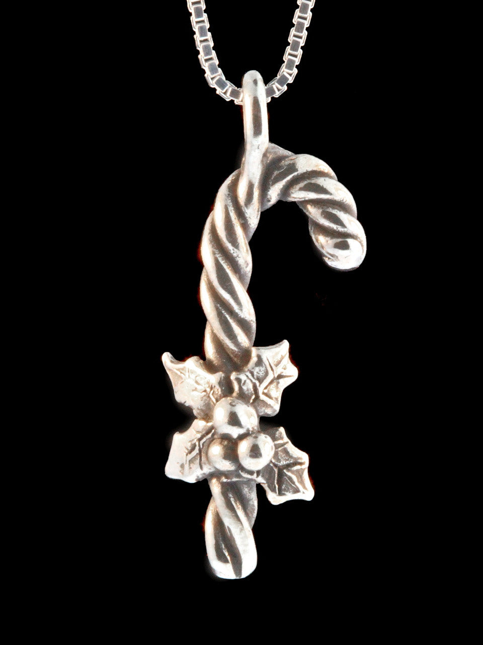 Christmas - Candy Cane Charm - Silver