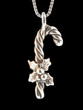Christmas - Candy Cane Charm - Silver