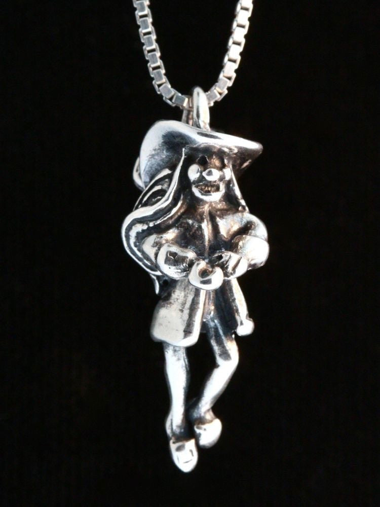 Captain Hook Charm - Sterling Silver