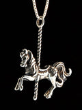 Carousel Horse Pendant - Sterling Silver