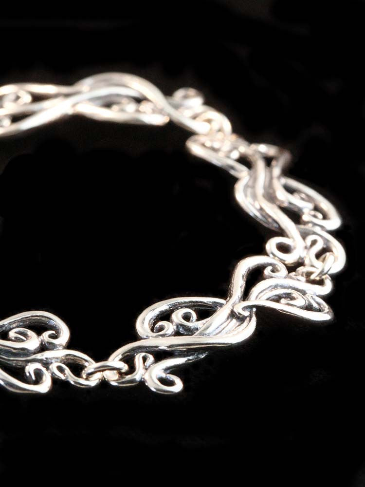 Cascade Waterfall Link Bracelet - Silver