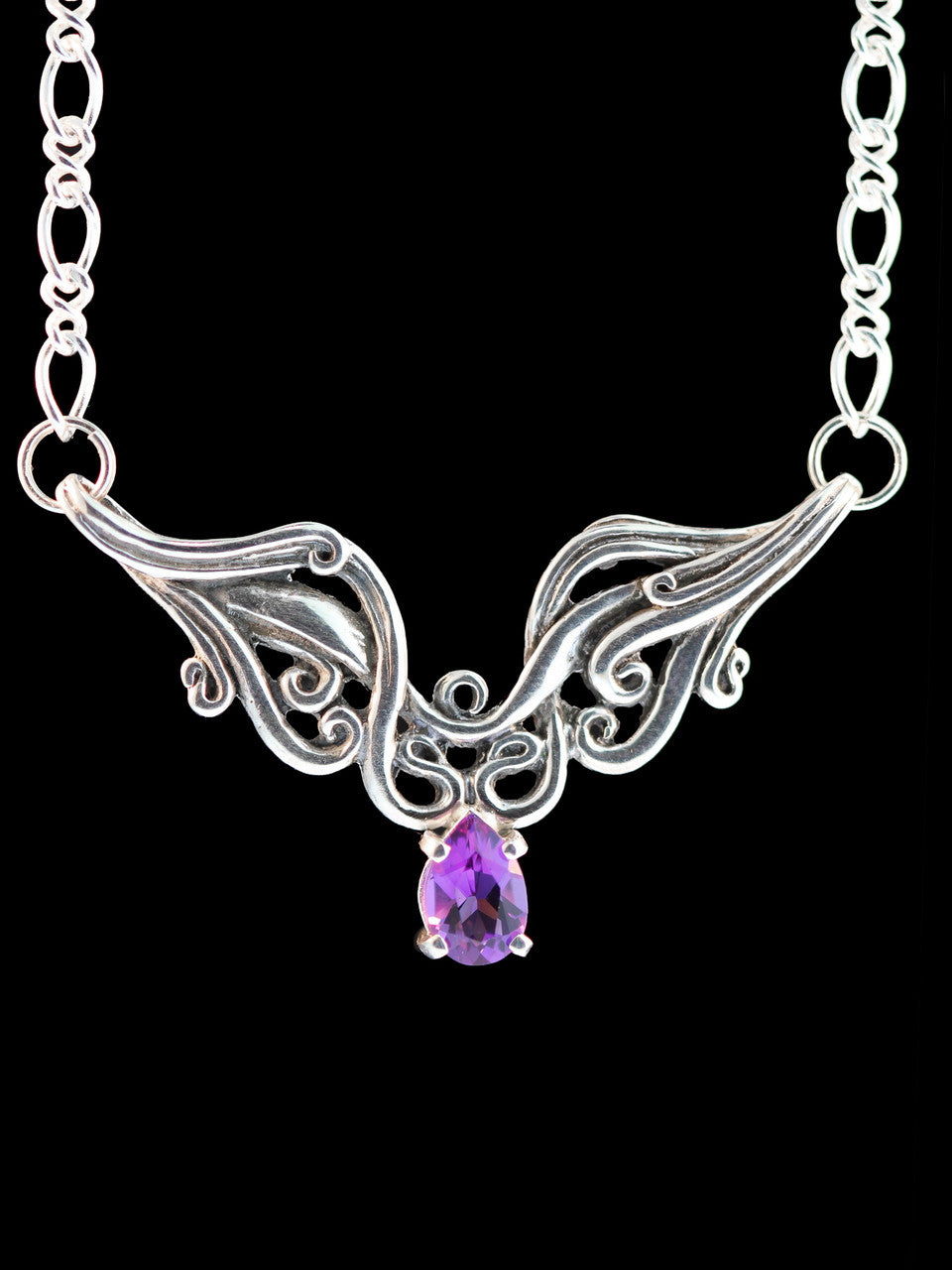 Cascade Waterfall Neckpiece - Amethyst