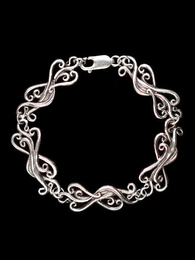 Cascade Waterfall Link Bracelet - Sterling Silver