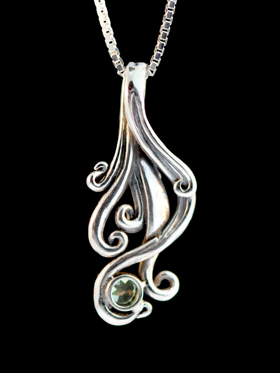 Cascade Waterfall Pendant with Peridot