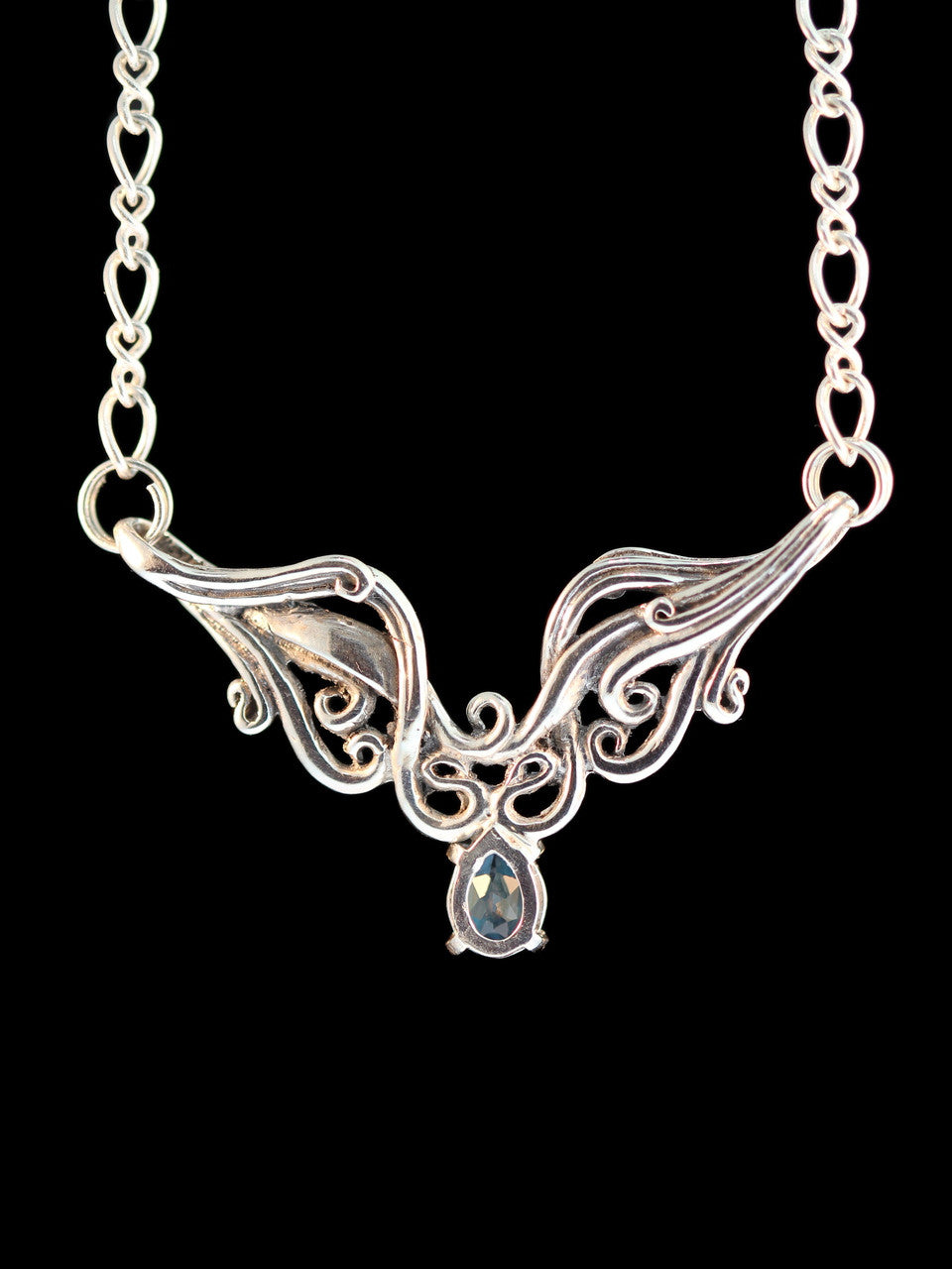 Cascade Waterfall Neckpiece - Blue Topaz