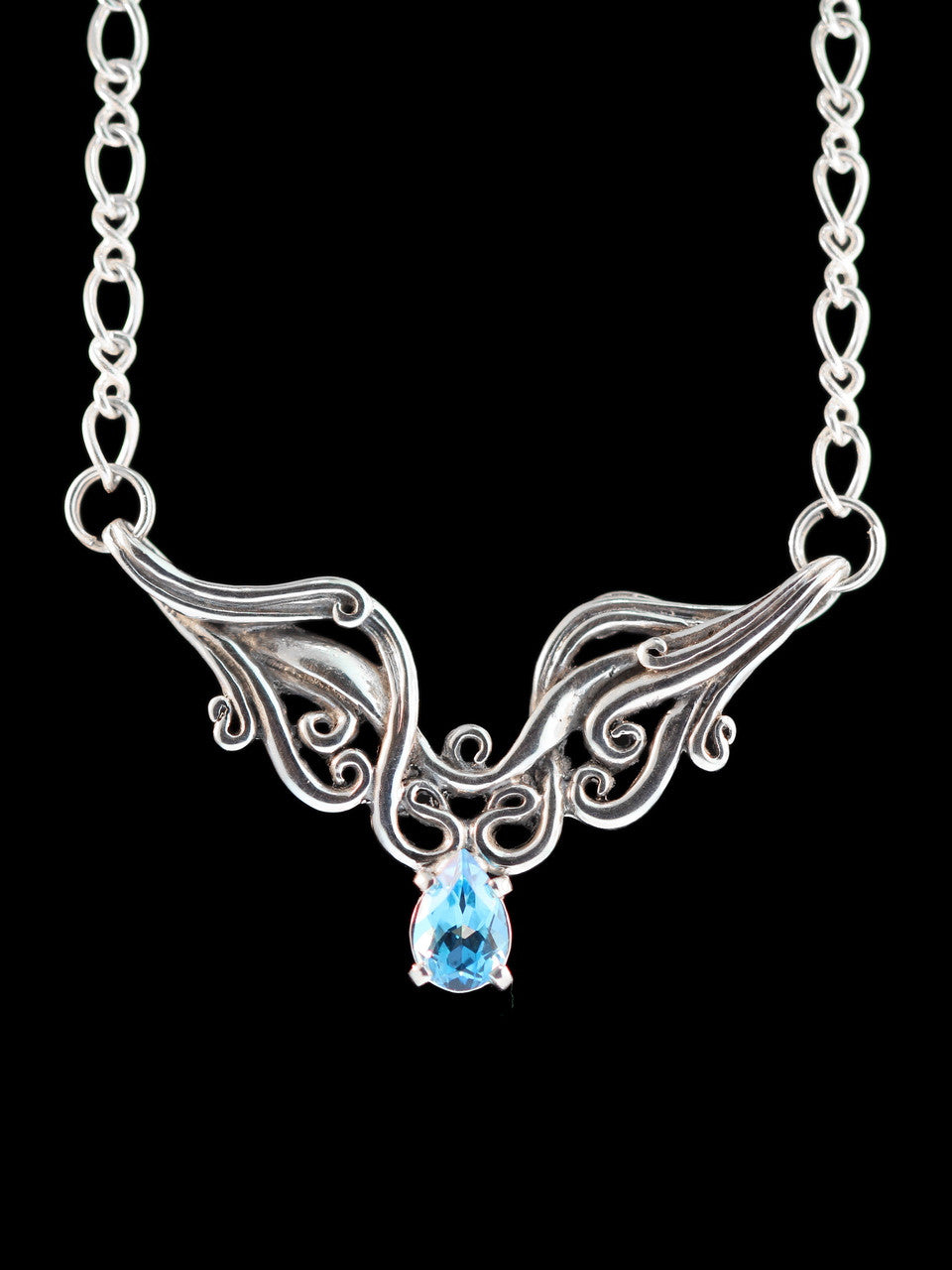 Cascade Waterfall Neckpiece - Blue Topaz