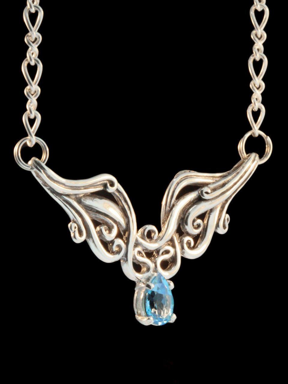 Cascade Waterfall Neckpiece - Blue Topaz