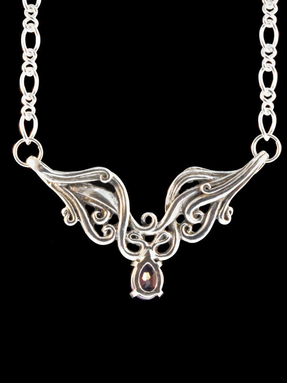 Cascade Waterfall Neckpiece - Amethyst