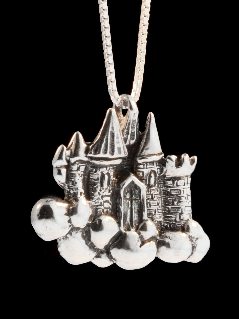 Castle in the Clouds Pendant - Sterling Silver
