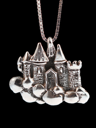 Castle in the Clouds Pendant - Sterling Silver