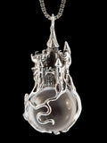 Castle Orb Pendant - Sterling Silver