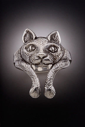 Cat Ring - Sterling Silver
