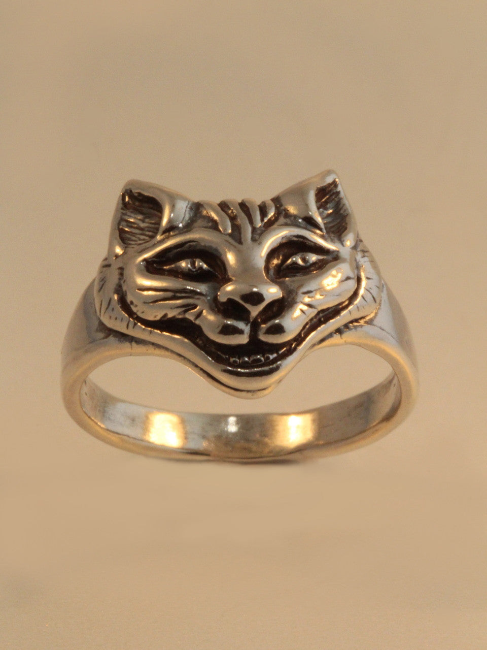 Cheshire Cat Ring - Silver