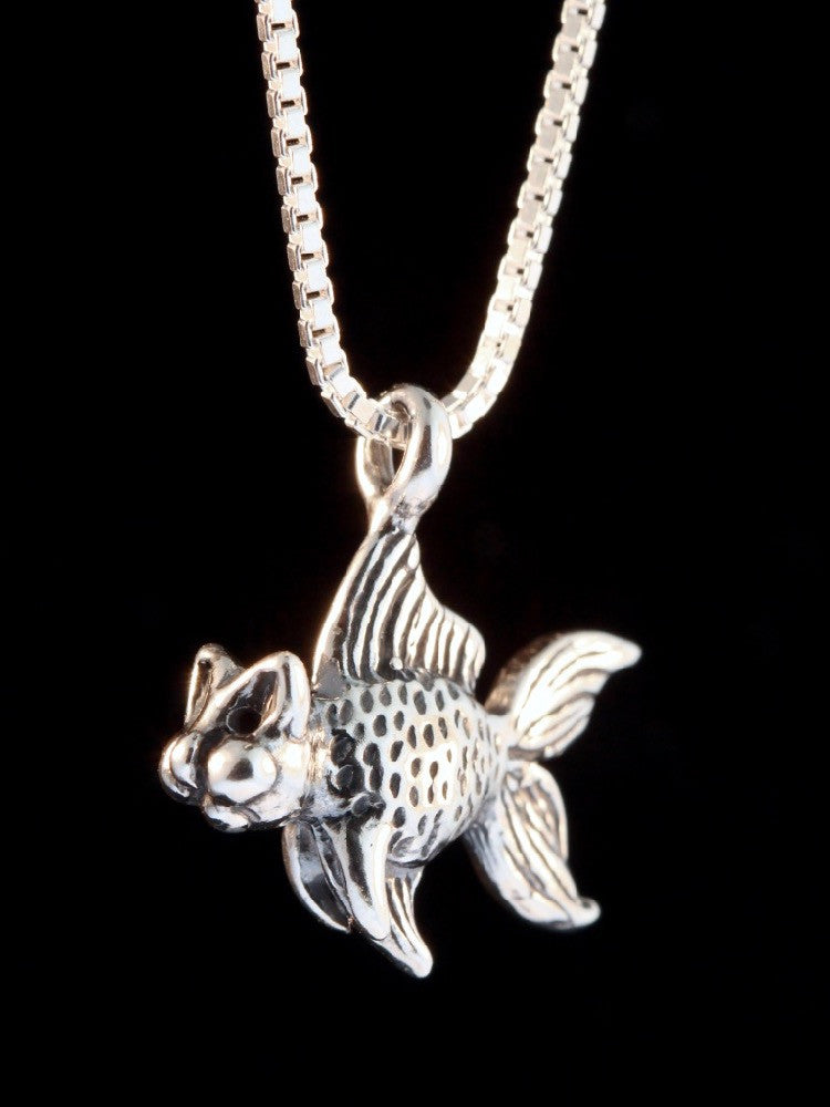 Small Catfish Charm in Silver