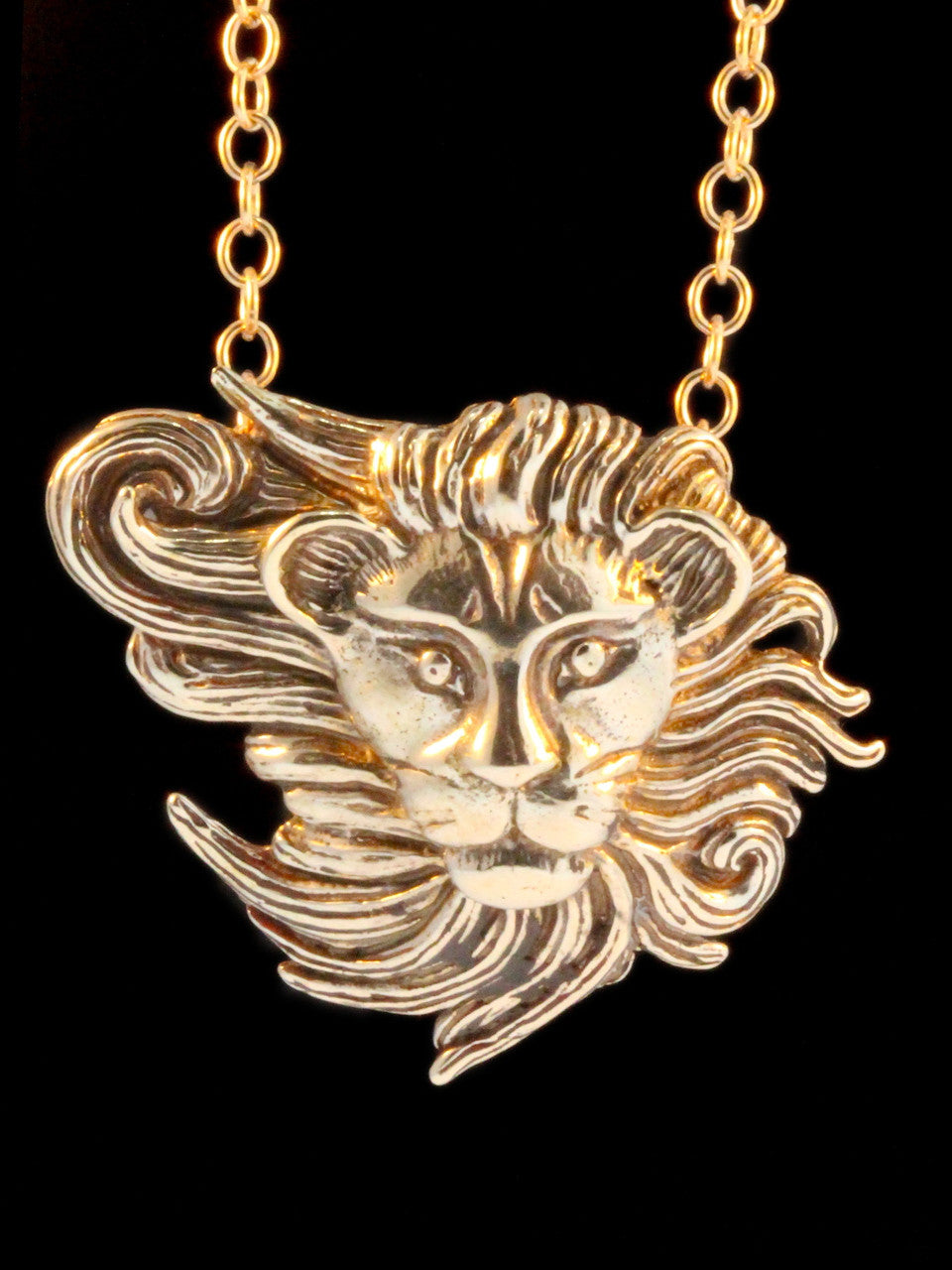 Wind Lion Pendant - Bronze