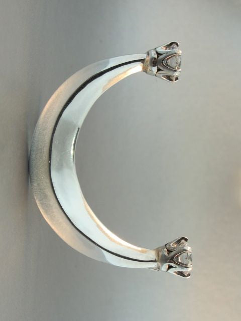 Celebrity Style Crescent Ear Wrap with Crystal CZ's