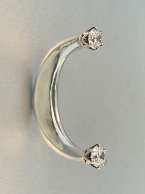 Celebrity Style Crescent Ear Wrap with Crystal CZ's