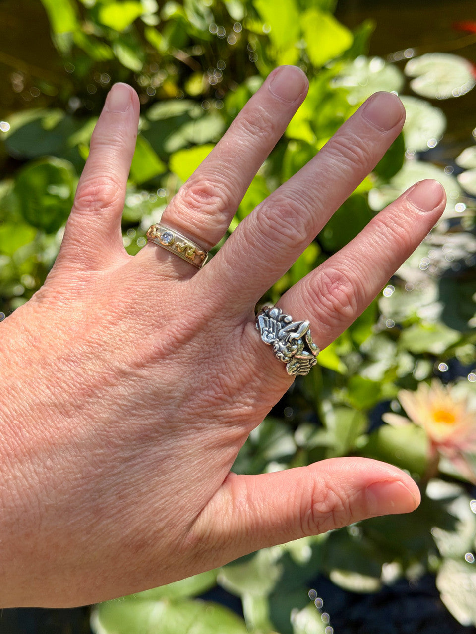 Cherub Ring - Sterling Silver