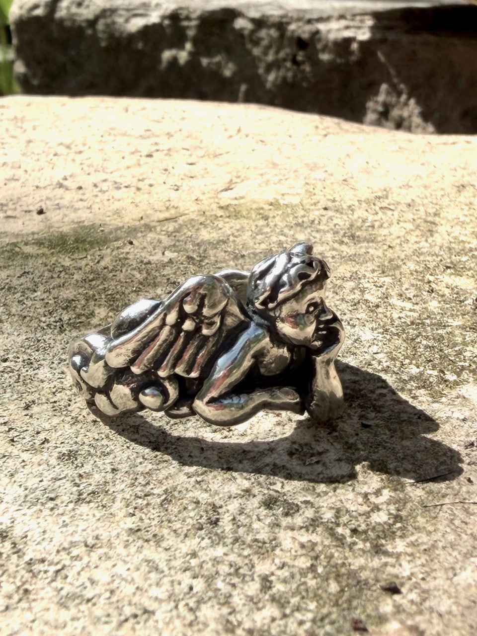 Cherub Ring - Sterling Silver