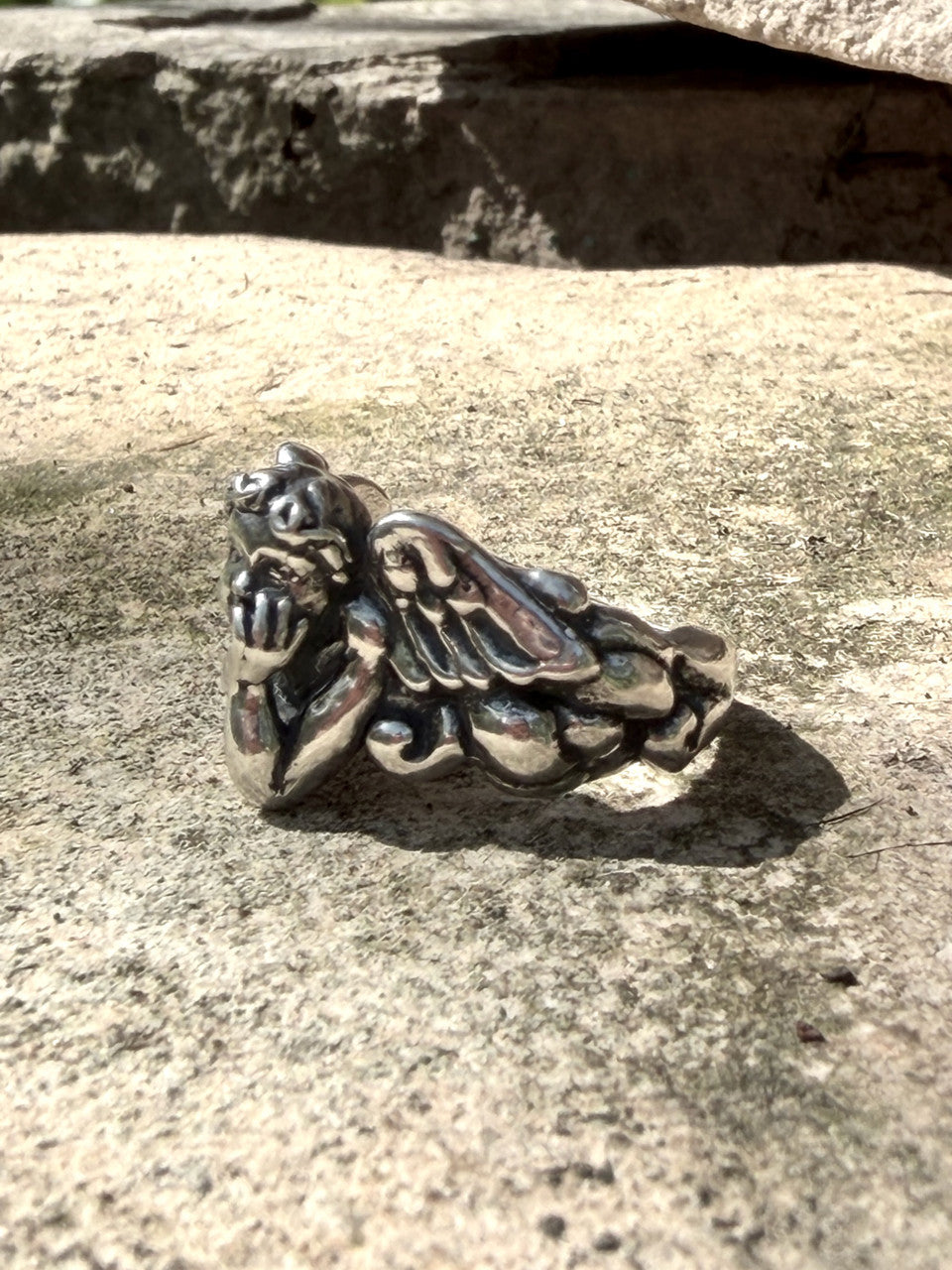 Cherub Ring - Sterling Silver