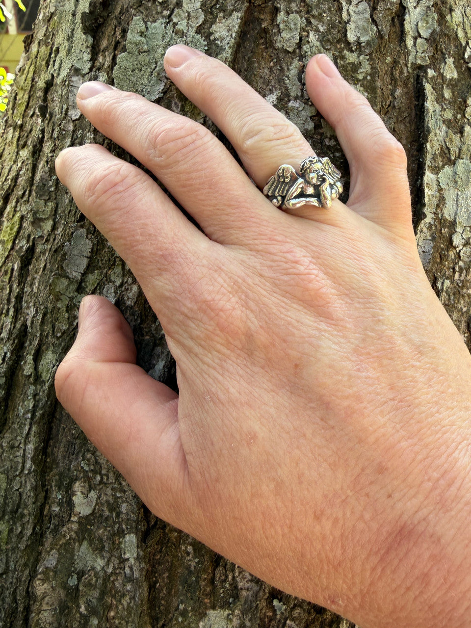 Cherub Ring - Sterling Silver