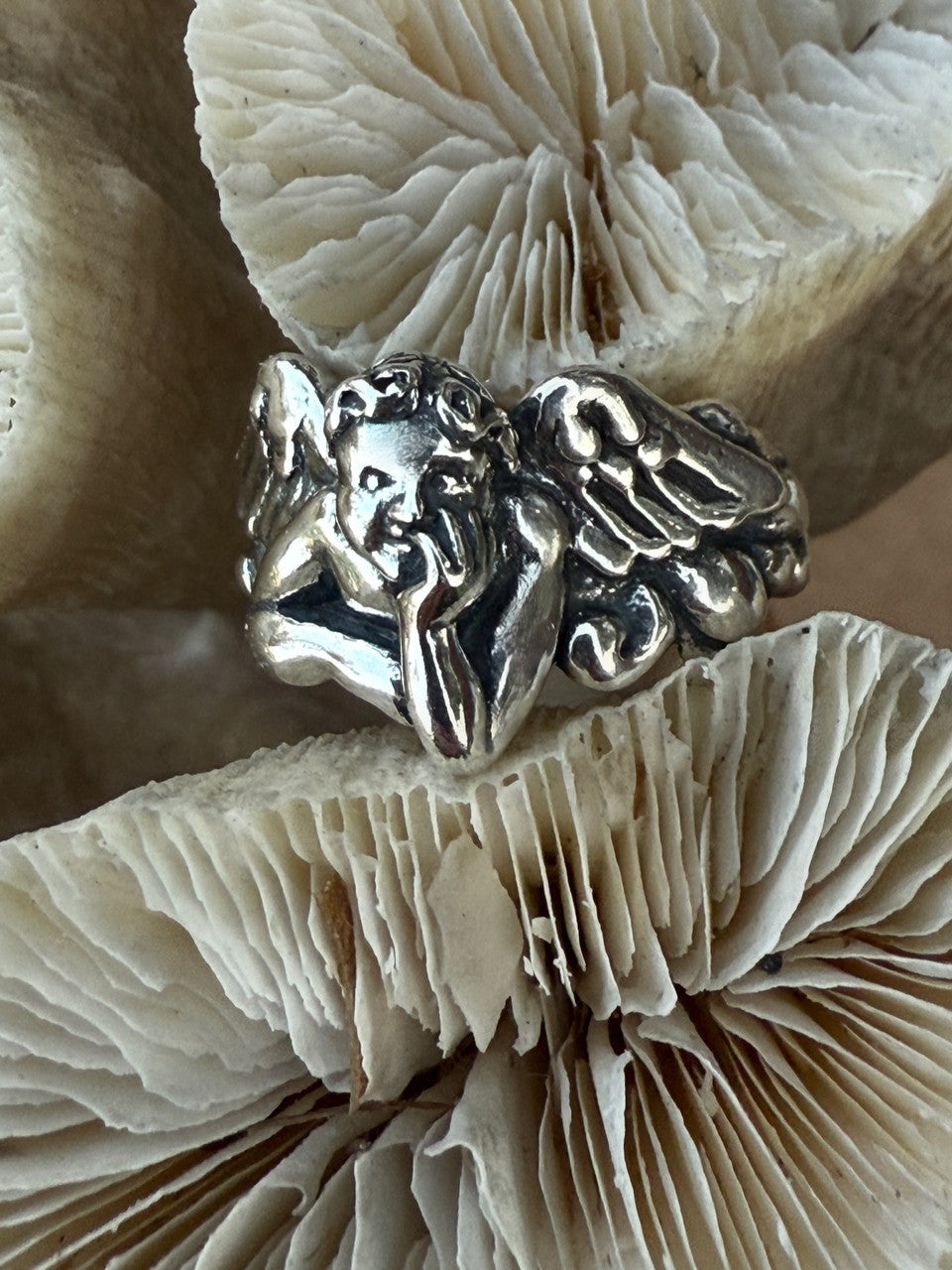 Cherub Ring - Sterling Silver