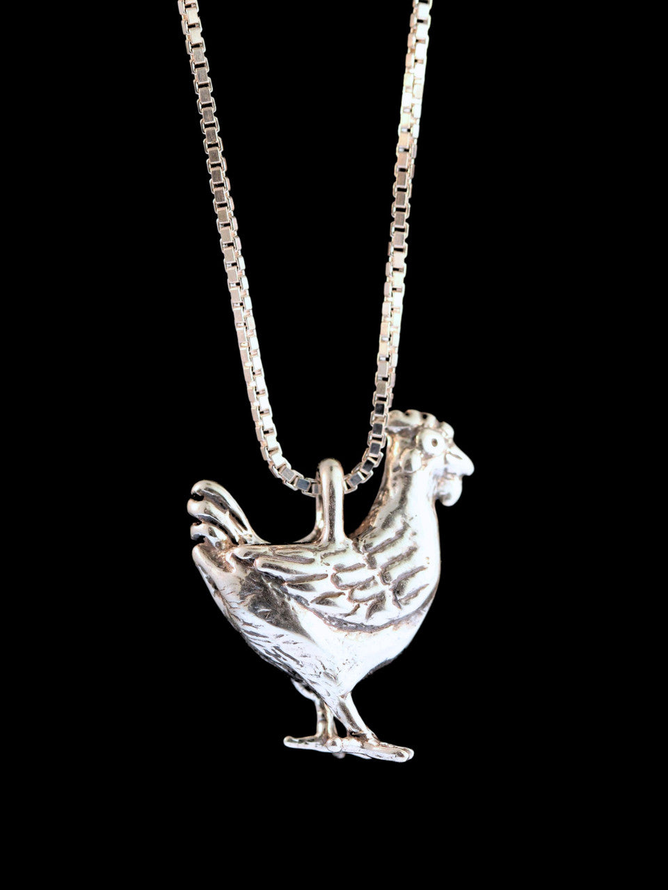 Hen Charm - Silver