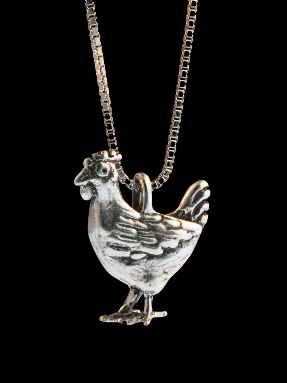 Hen Charm - Silver