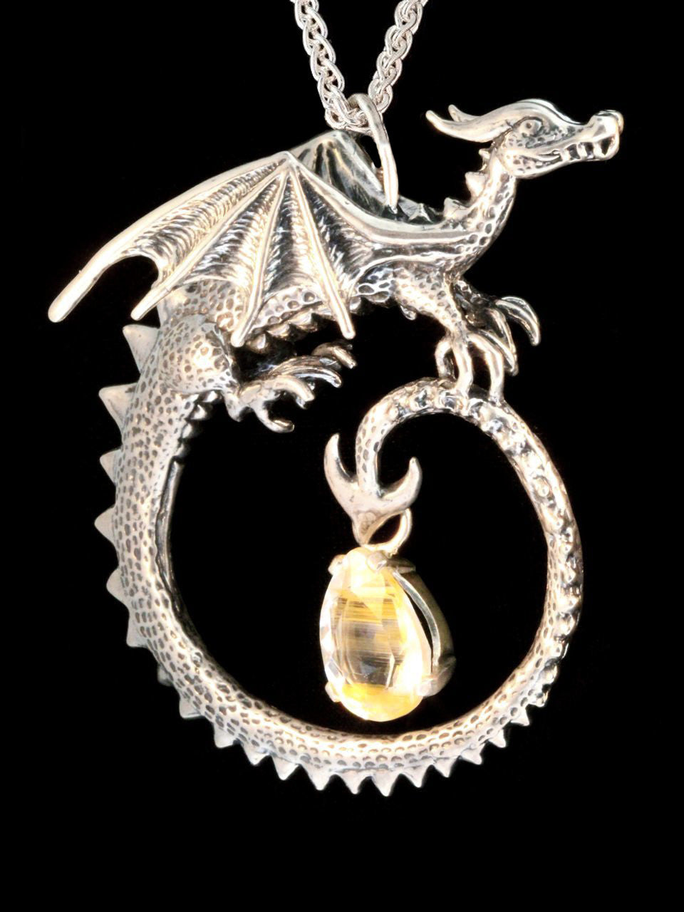 Circle Dragon with Rutilated Quartz