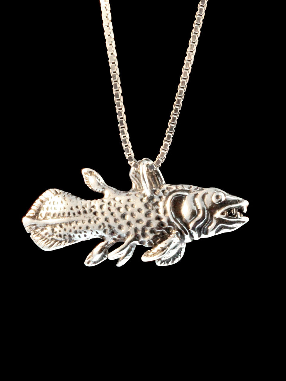 Coelacanth Pendant - Silver