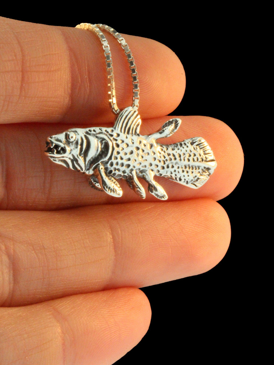 Coelacanth Pendant - Silver