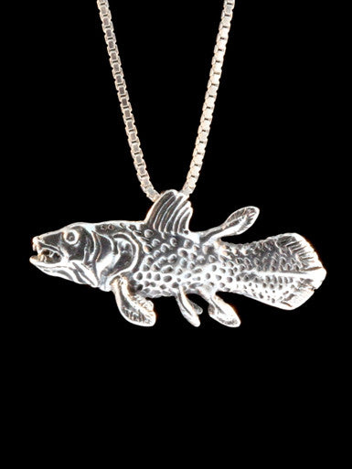 Coelacanth Charm - Silver