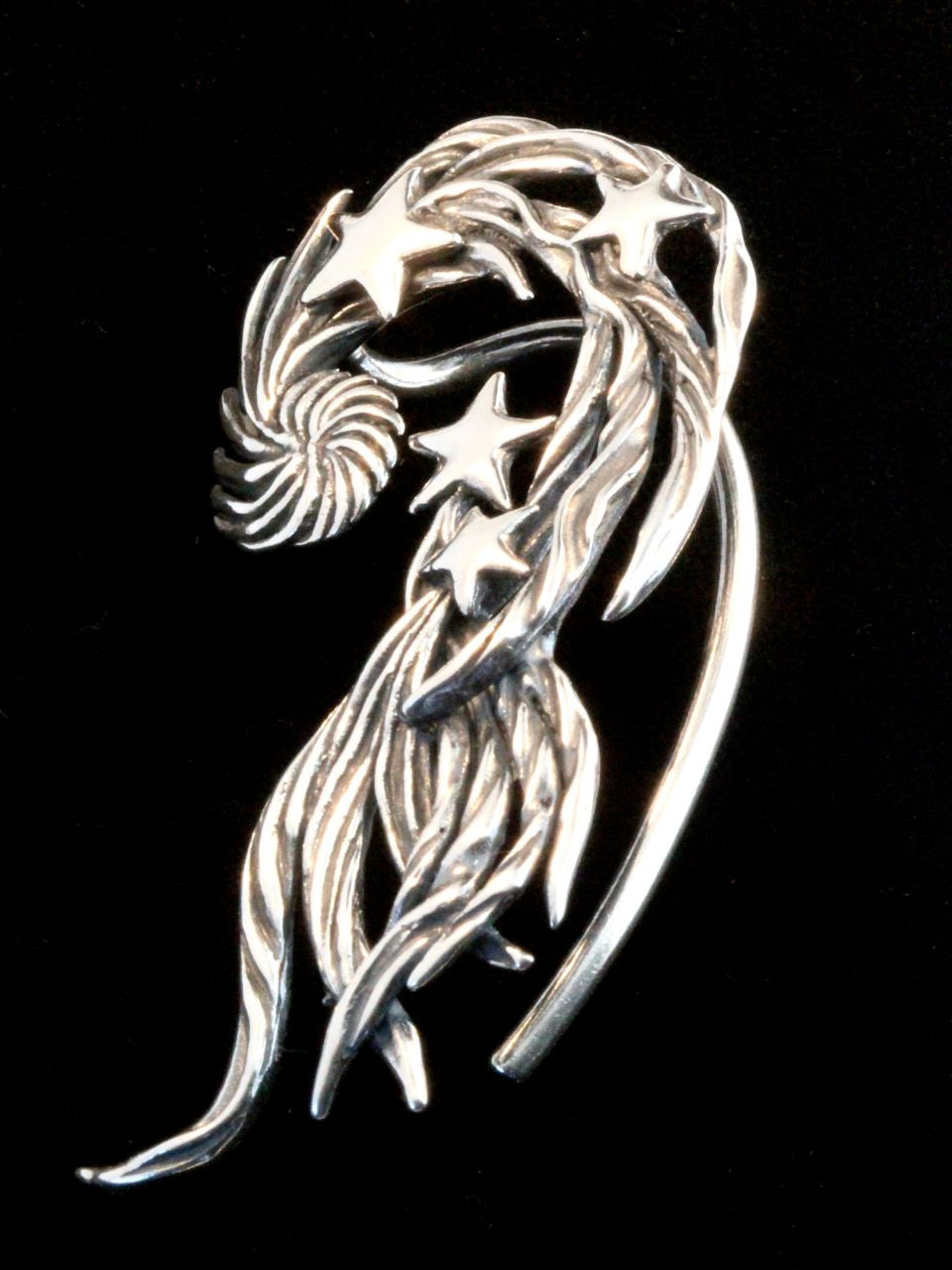 Comet Ear Wrap - Sterling Silver