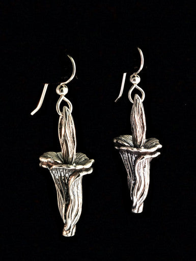 Corpse Flower Earrings - Sterling Silver