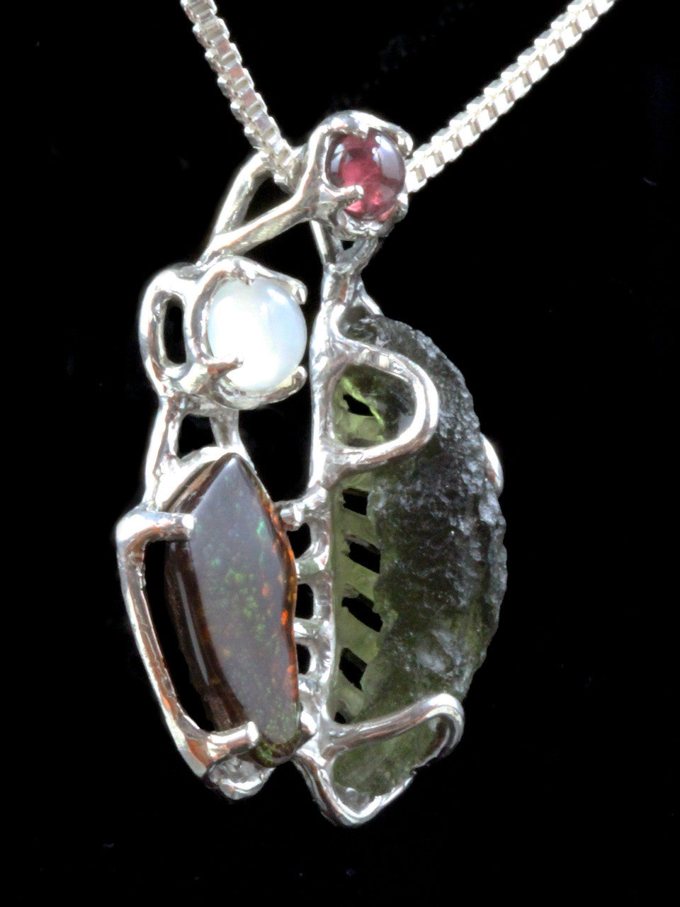 Cosmic Forest Pendant - Sterling Silver