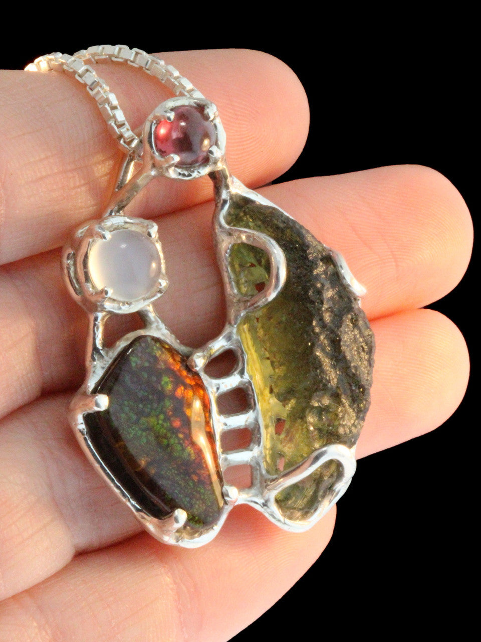 Cosmic Forest Pendant - Sterling Silver