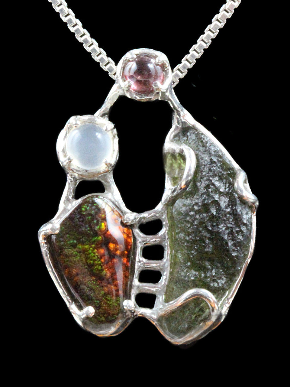 Cosmic Forest Pendant - Sterling Silver