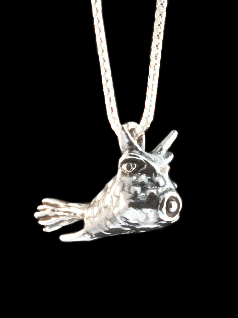 Cowfish Charm - Silver