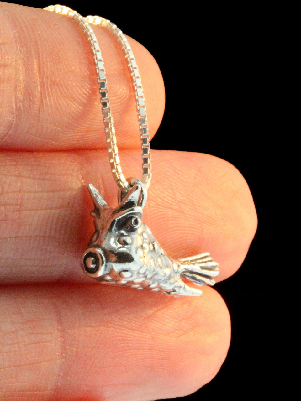 Cowfish Charm - Silver