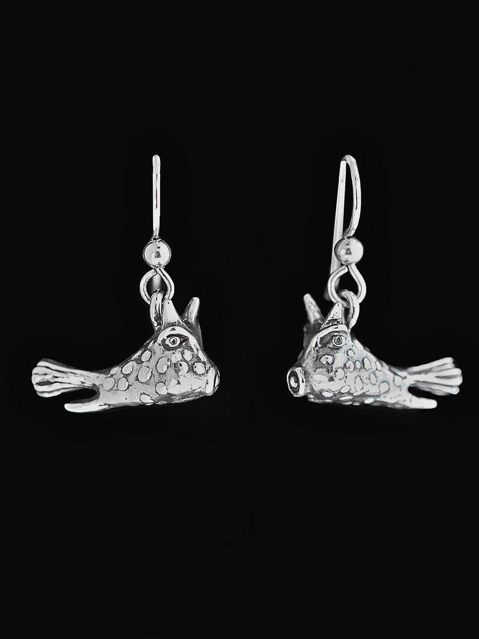 Cowfish Earrings - Sterling Silver