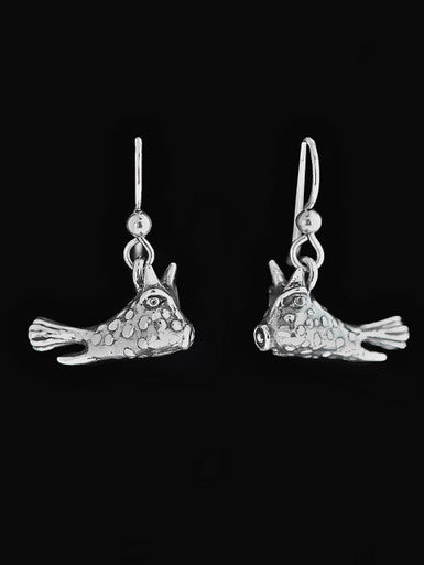 Cowfish Earrings - Sterling Silver