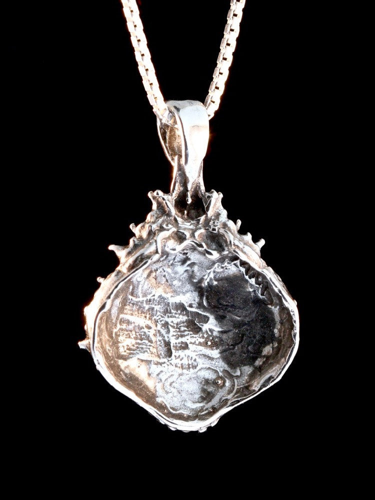 Life Casting Mexican Crab Carapace in Silver