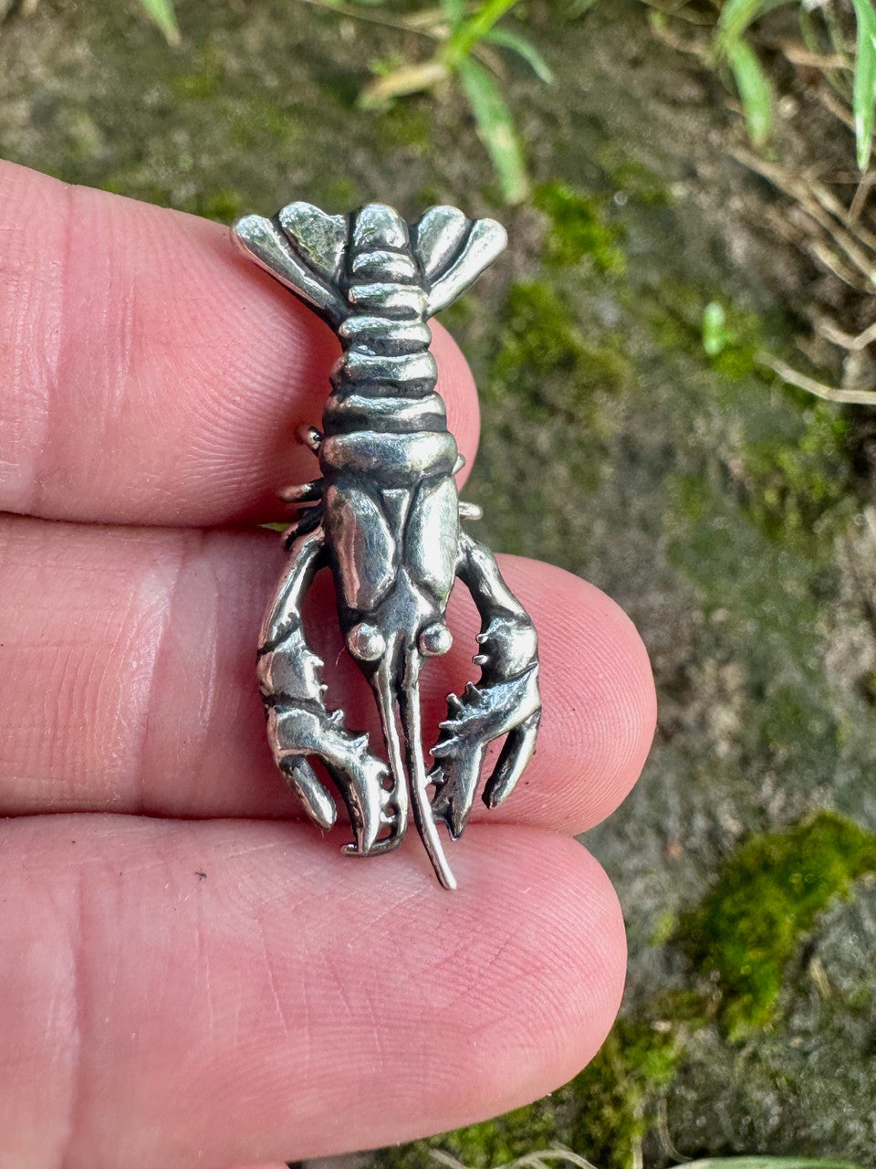 Crawfish Lobster Cufflinks - Open Claw Claude Code Mascot - Sterling Silver