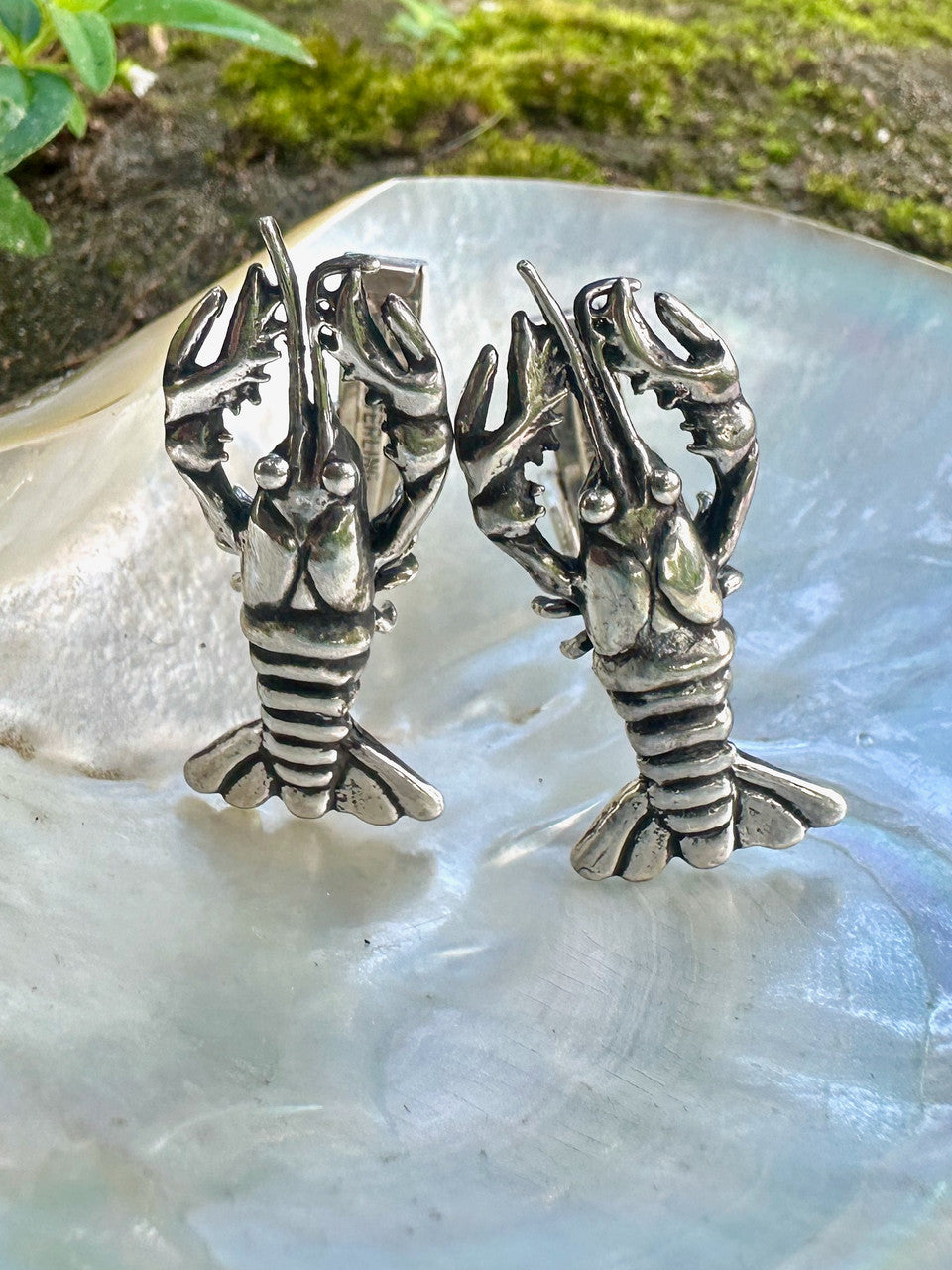 Crawfish Cufflinks - Sterling Silver
