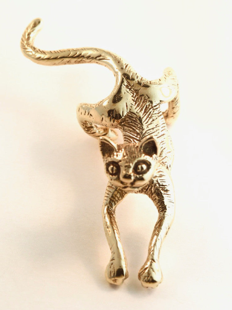 Cat Ear Cuff - 14K Gold