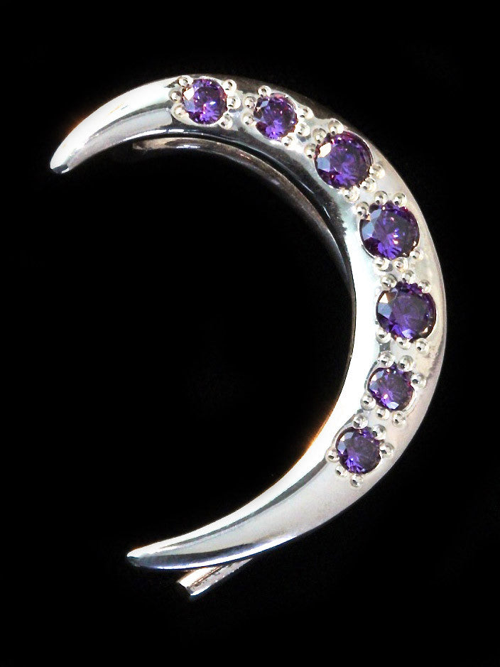 Left Crescent Ear Wrap with 7 CZ's
