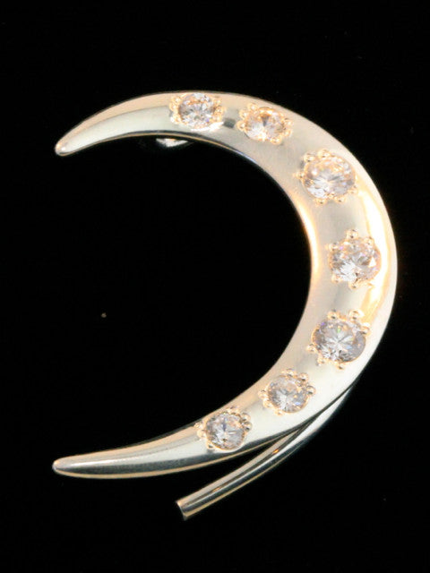 Left Crescent Ear Wrap with 7 CZ's
