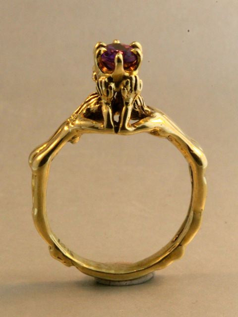 Crowning Lovers Ring with Amethyst