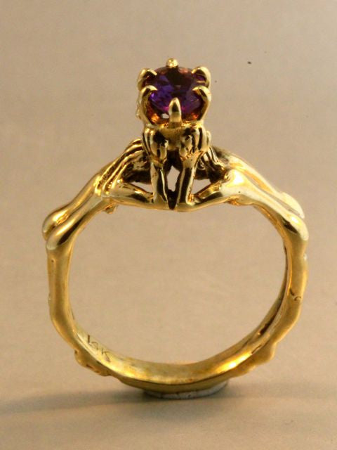 Crowning Lovers Ring with Amethyst