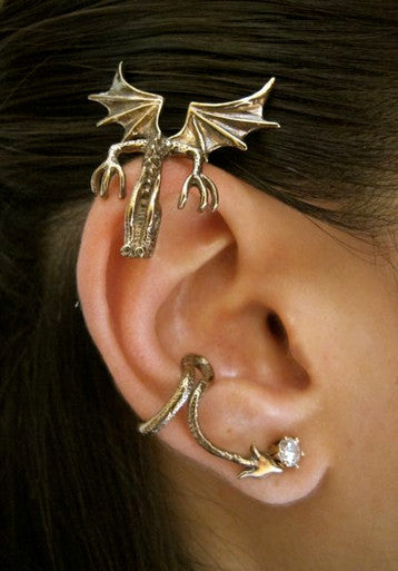 Curious Drachen Ear Wrap Bronze